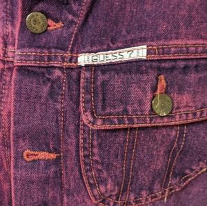 Vintage Guess Purple Denim Vest